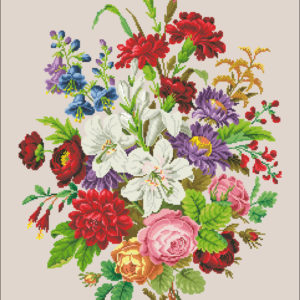 Impressive 1860s Floral Bouquet