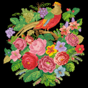 Pheasant and Roses2
