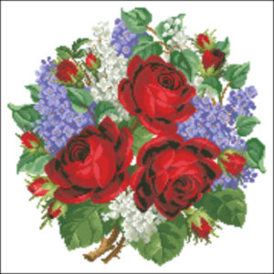 Red Roses and Lilacs